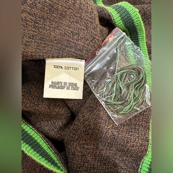 Happy Sheep Dress Brown with Green highlight wear with Boots Sise M NWT 349 Euro - Picture 5 of 5